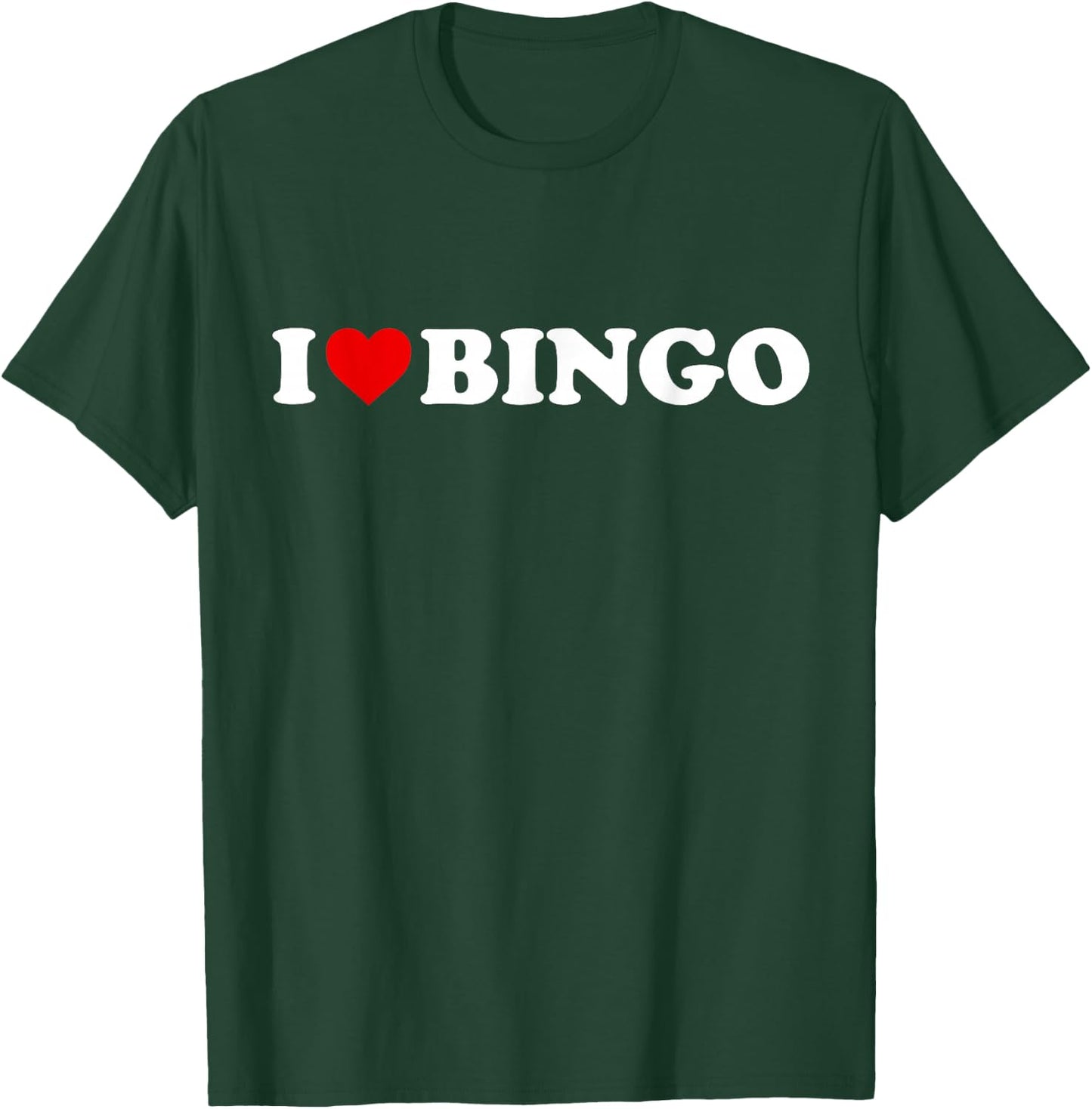 I Love Bingo - Heart T-Shirt - T-Shirt | Forest