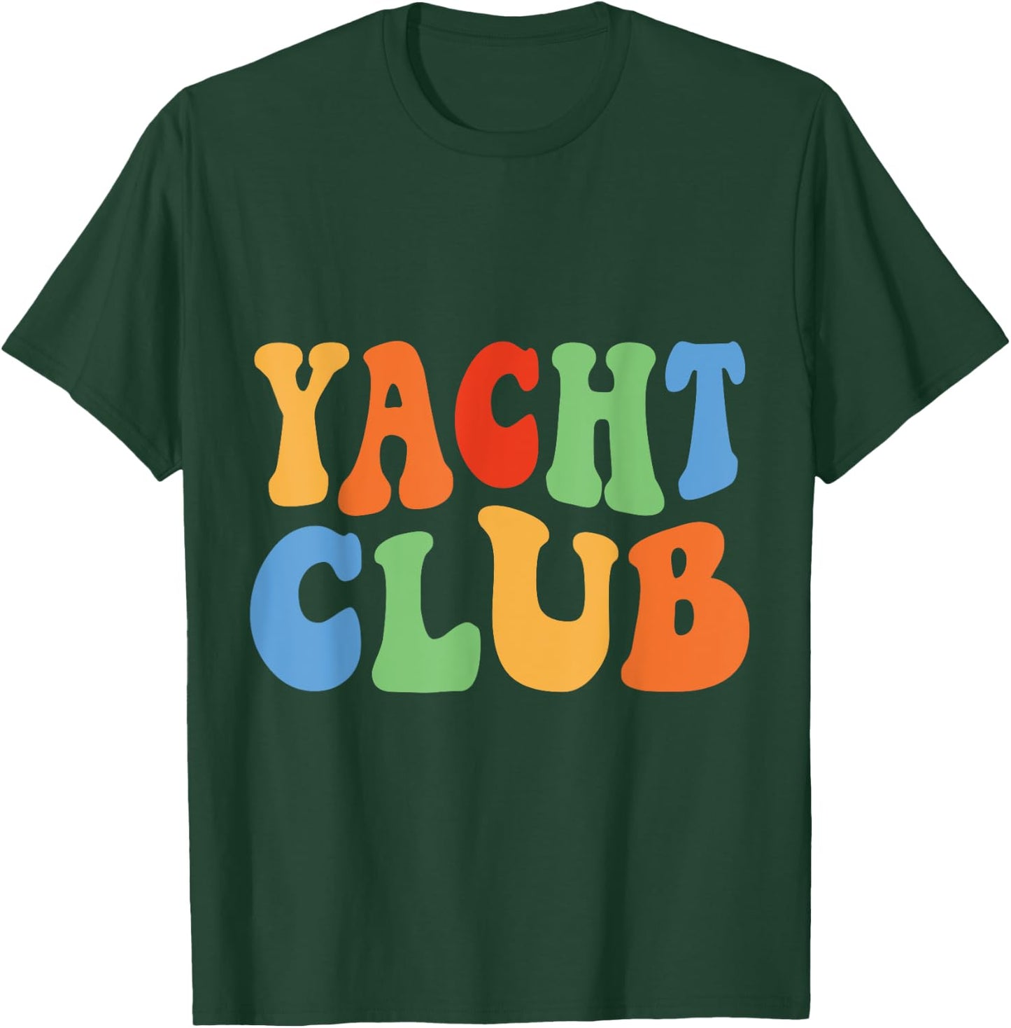 Vintage Men Women Boys Girls Funny Retro Yacht Club T-Shirt - T-Shirt | Forest