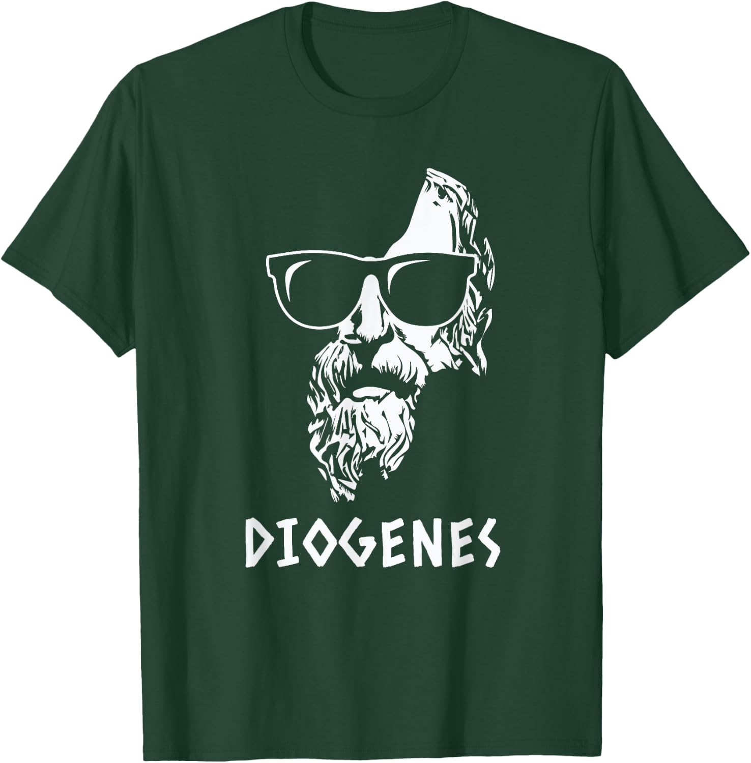 Diogenes Stoic Philosopher Ancient Greek Wisdom Quote T-Shirt - T-Shirt | Forest