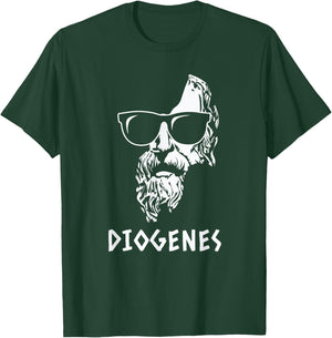 Diogenes Stoic Philosopher Ancient Greek Wisdom Quote T-Shirt - T-Shirt | Forest