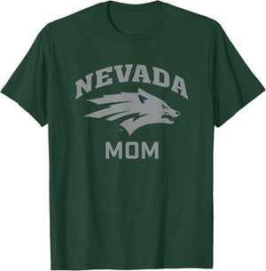 University of Nevada Reno Wolf Pack Arched Mom T-Shirt - T-Shirt | Forest