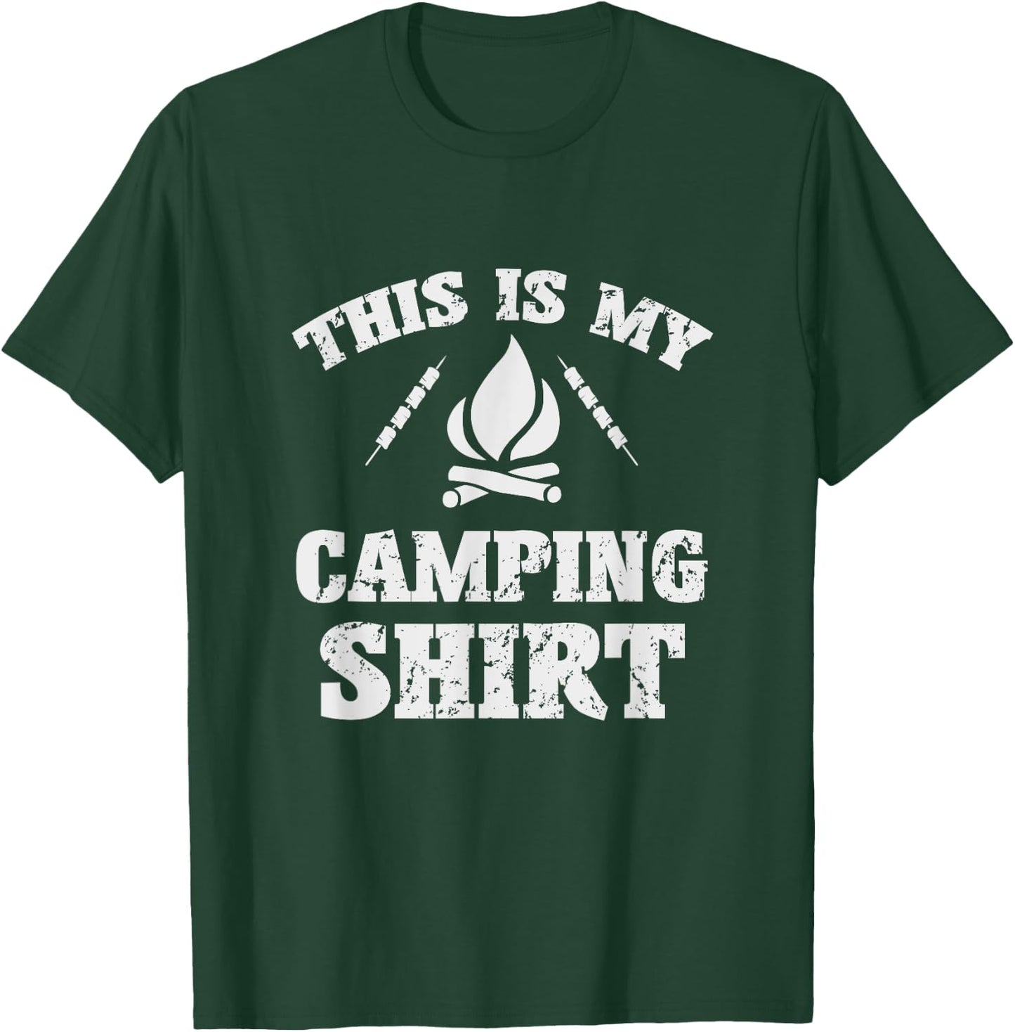 This Is My Camping Shirt Novelty Camper Gift T-Shirt - T-Shirt | Forest