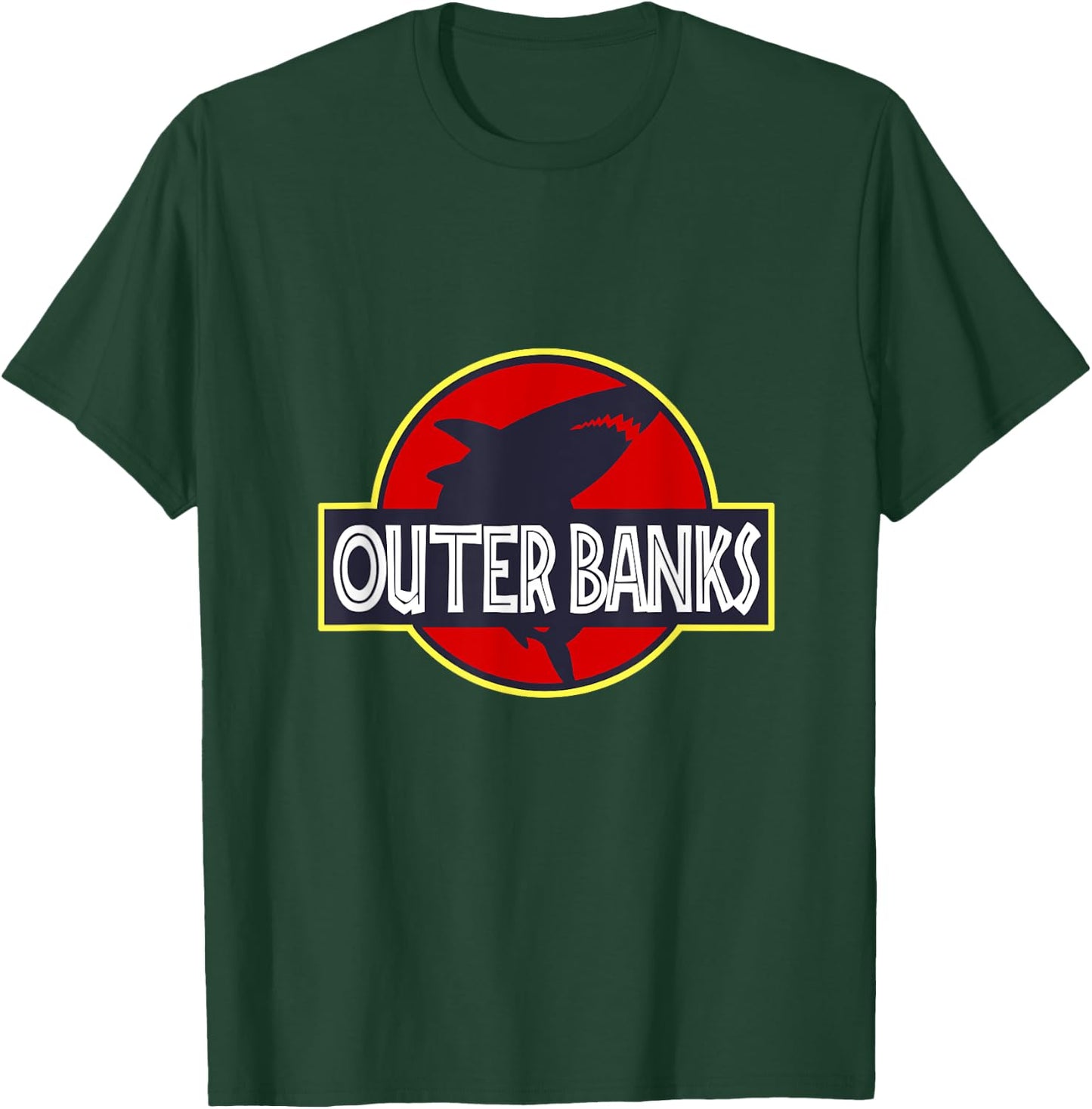OBX Shark Shirt: Outer Banks of North Carolina T-Shirt - T-Shirt | Forest