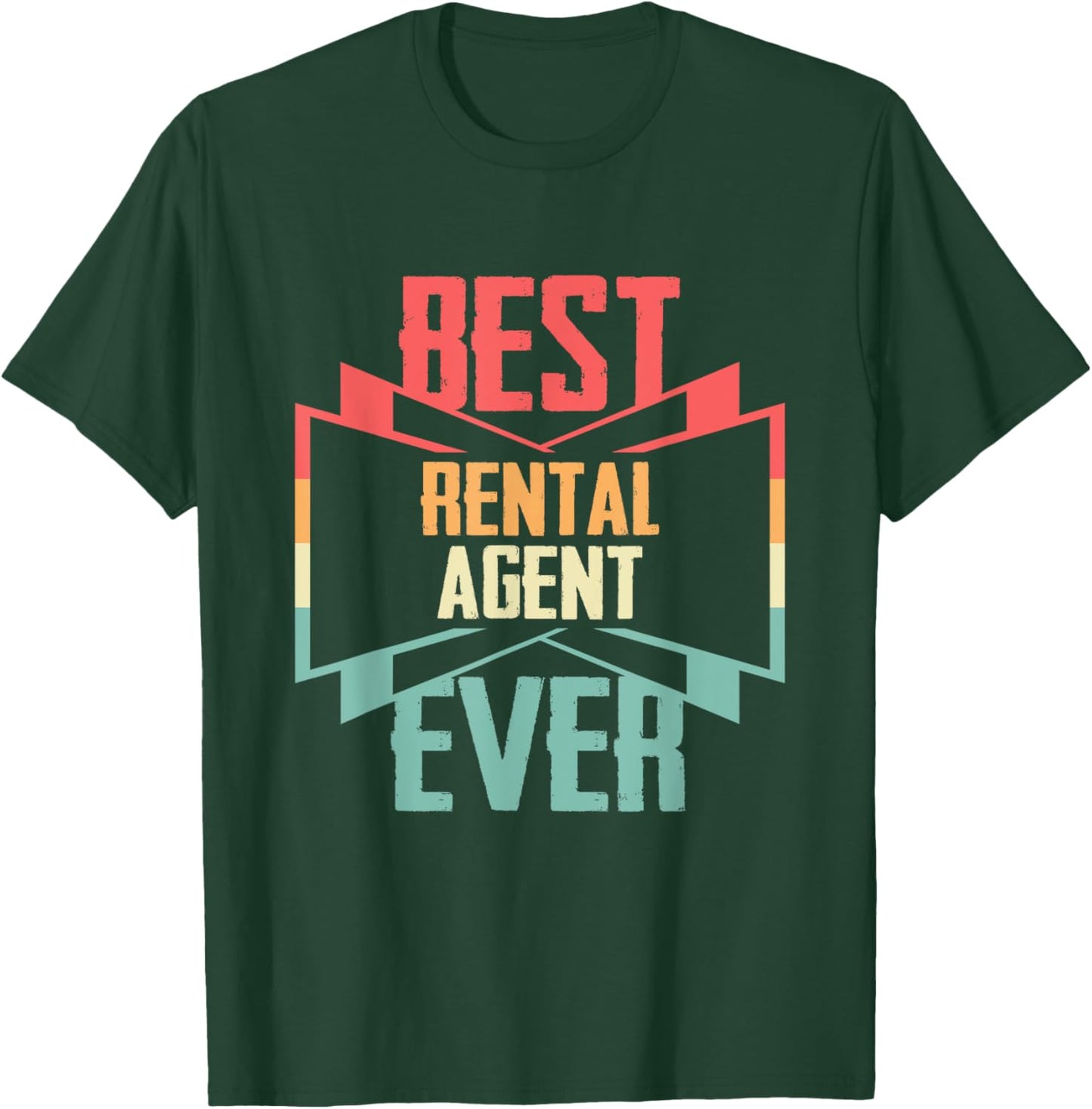 Vintage Best Rental Agent Ever T-Shirt - T-Shirt | Forest