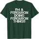 Sarcastic Personalized Last Name Christmas Team FERGUSON Funny Surname Family Tree Birthday Reunion Gift - -Adults, Black, Small T-Shirt - T-Shirt | Forest