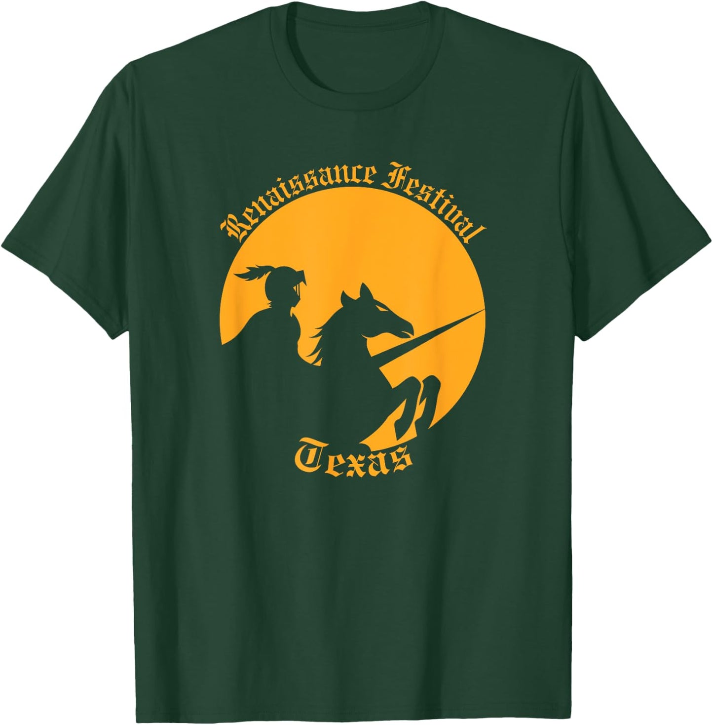 Renaissance Festival Texas Knight & Horse T-Shirt - T-Shirt | Forest
