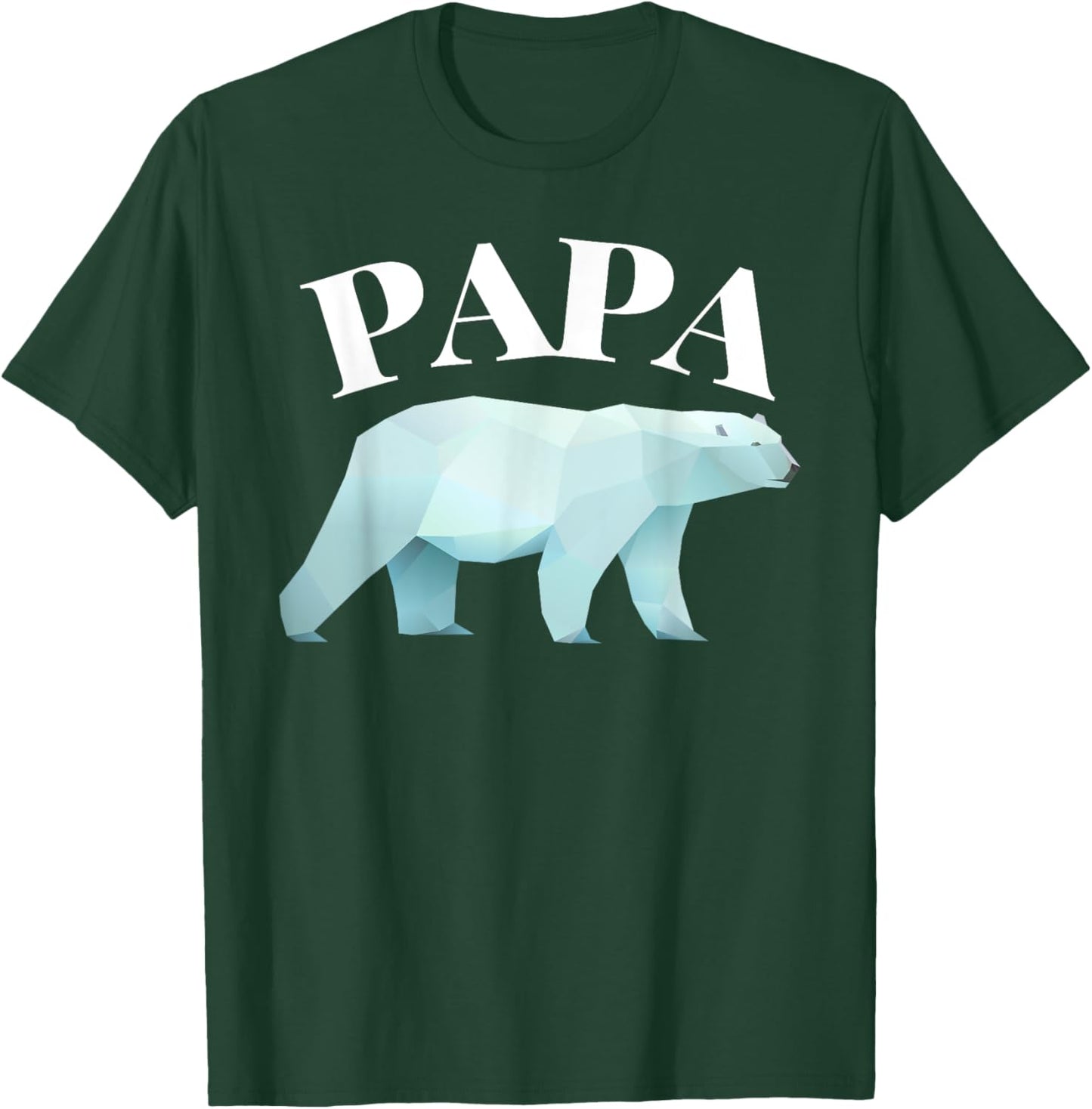 Brilliant Fathers Day: Papa Polar Bear T Shirt T-Shirt - T-Shirt | Forest