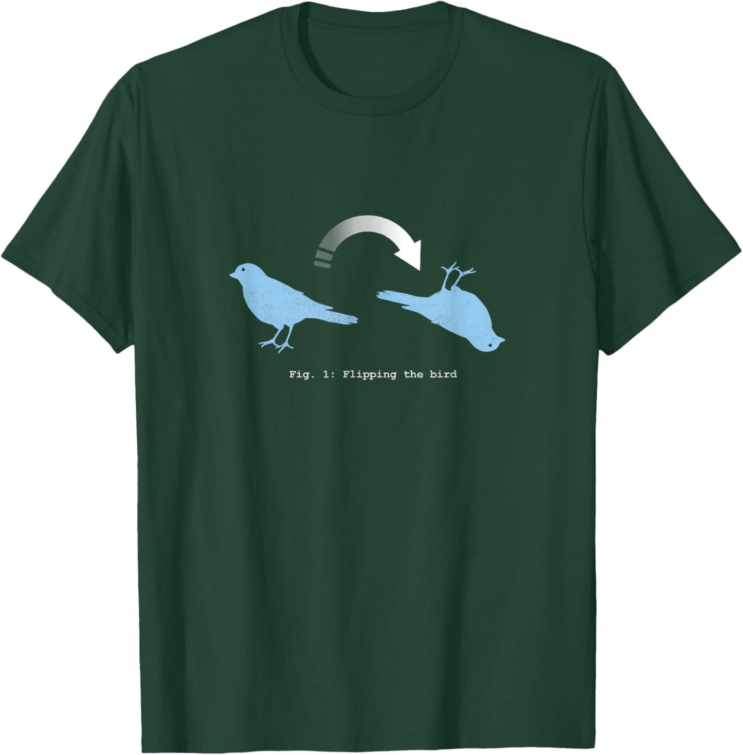 Flipping the Bird Funny Dad Joke - Idiom Shirt T-Shirt - T-Shirt | Forest