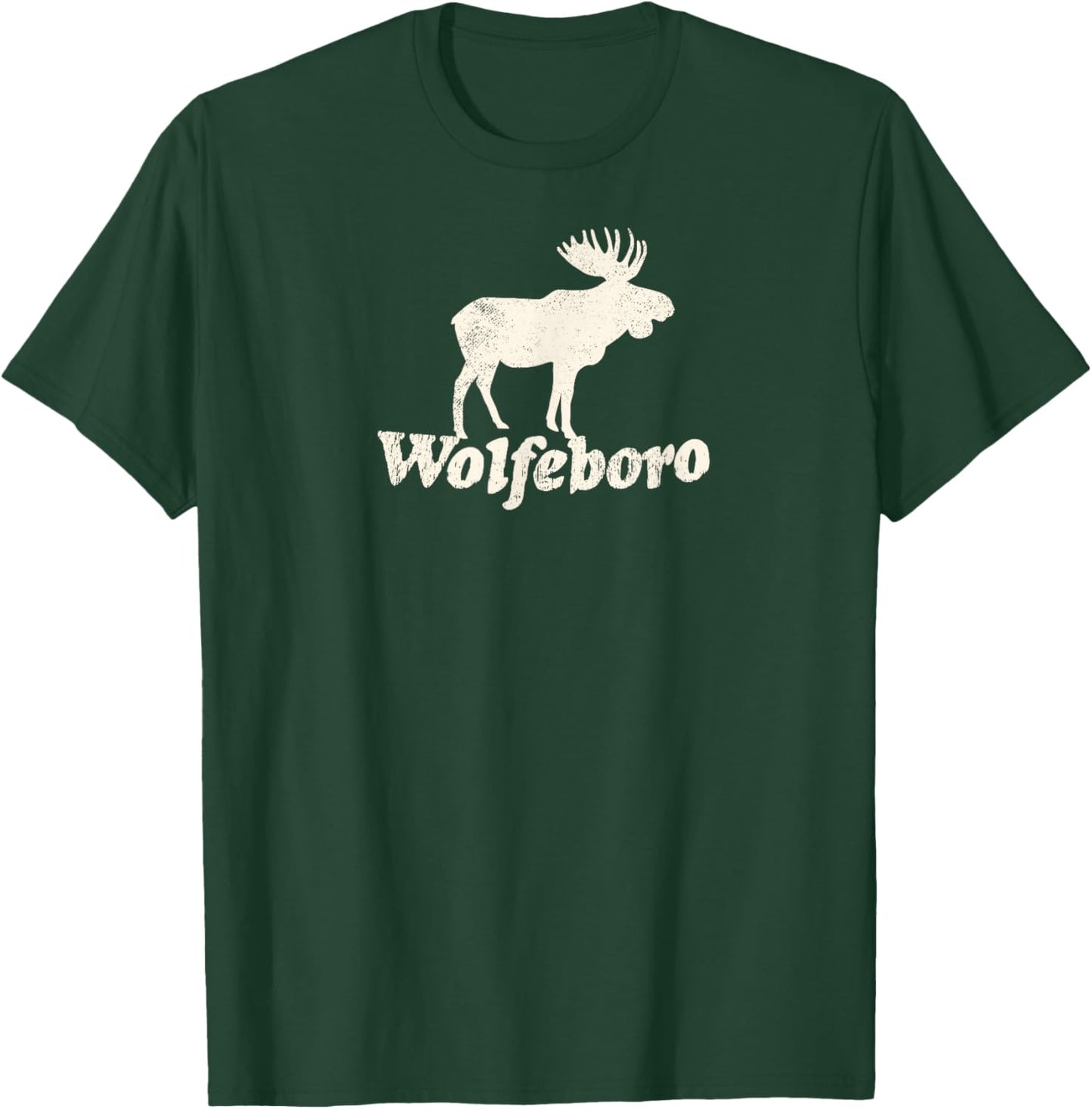 Wolfeboro, NH Vacation Moose T-Shirt - T-Shirt | Forest