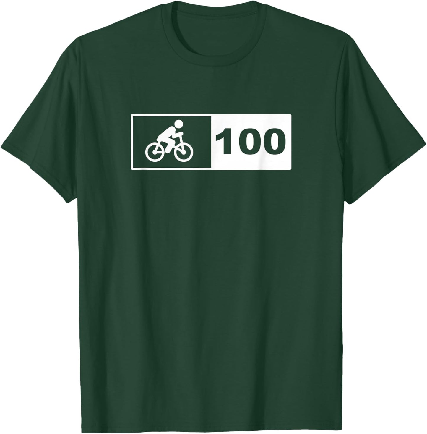 Cycling 100 miles T-Shirt - T-Shirt | Forest