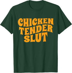Chicken Tender Slut Retro T-Shirt - T-Shirt | Forest