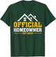 Official Homeowner Est 2024 First Time New Home Owner Gift T-Shirt - T-Shirt | Forest