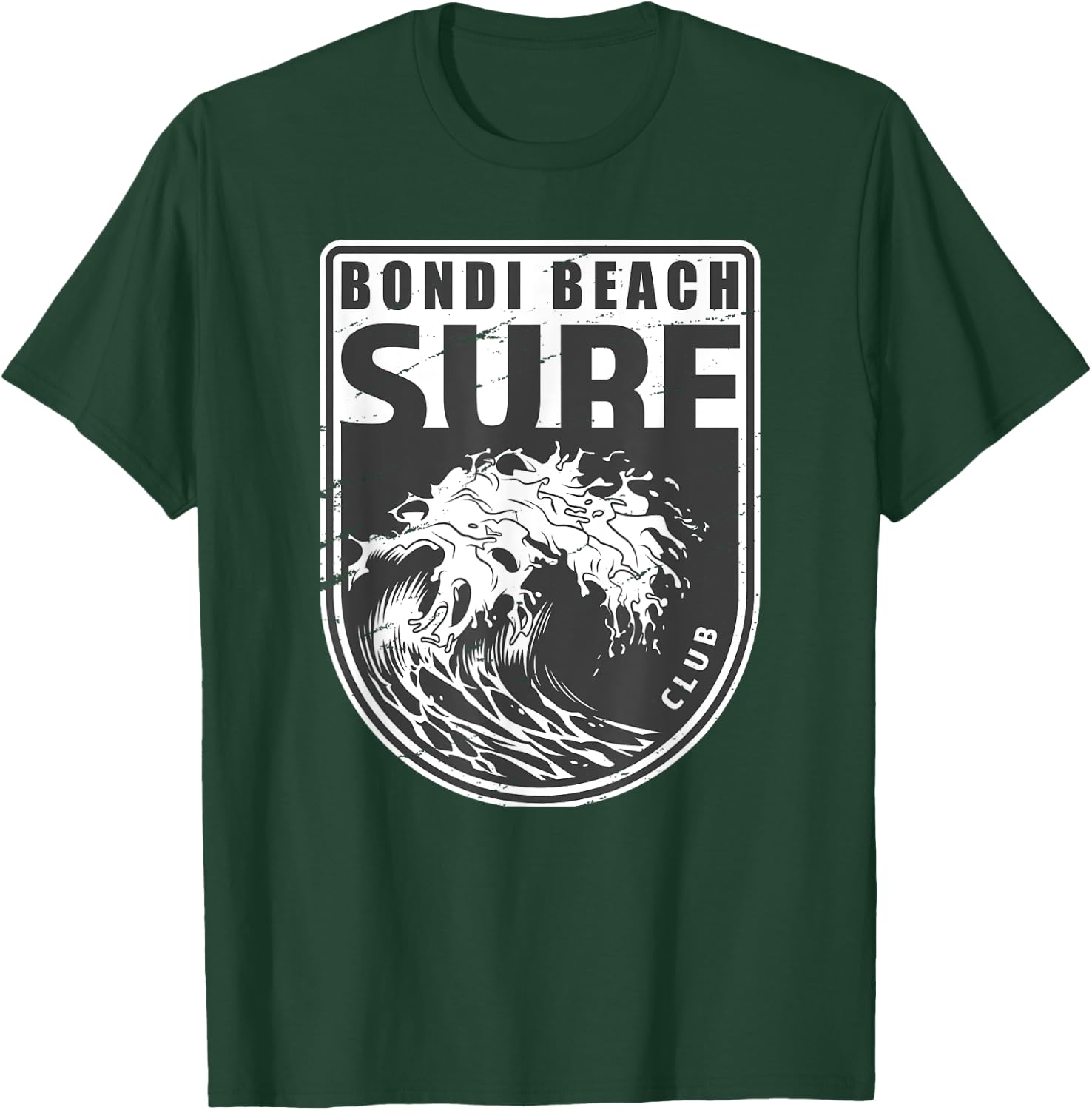 Bondi Beach Sydney Australia Surf Club Emblem T-Shirt - T-Shirt | Forest