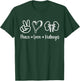 Peace Love Kidneys Leopard Dialysis Nurse Kidney Awareness T-Shirt - T-Shirt | Forest