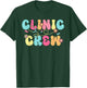 Clinic Crew For School Nurse Groovy (On Back) T-Shirt - T-Shirt | Forest
