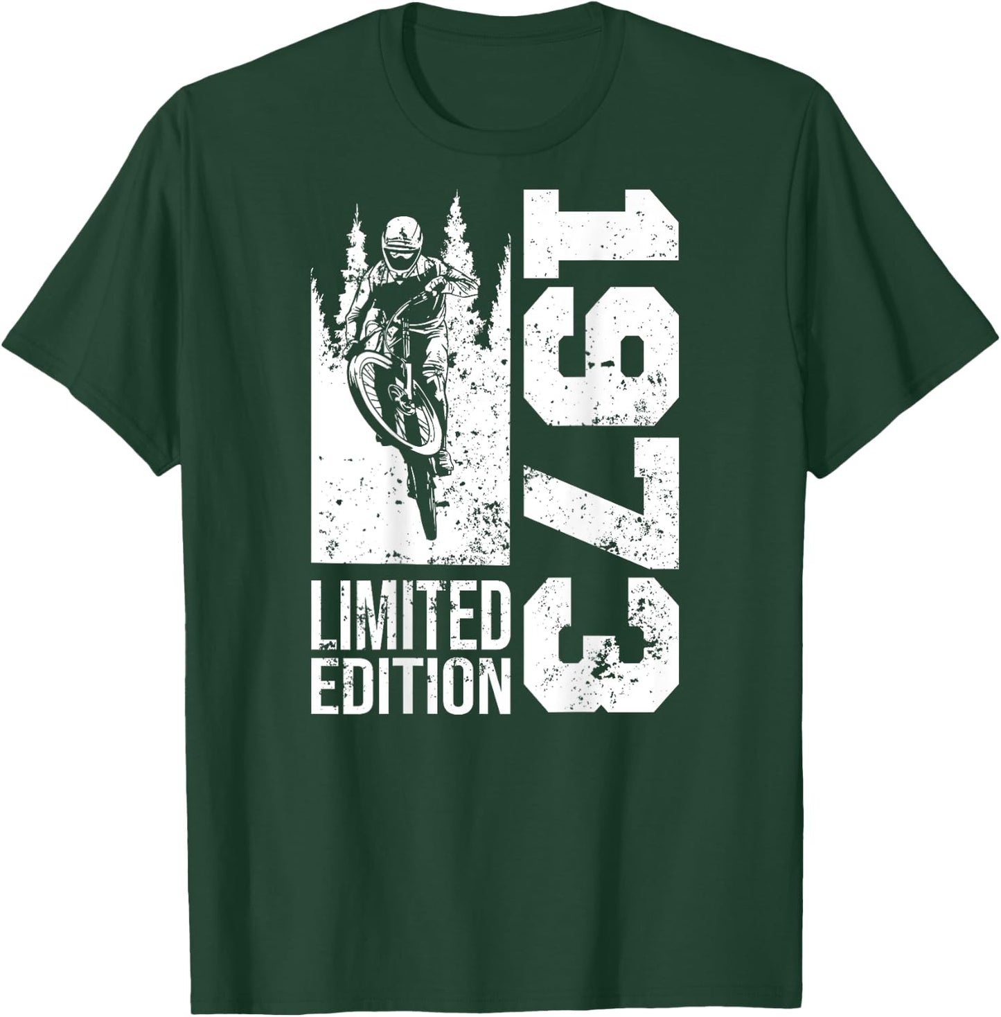 Vintage 1973 born Birthday cycling Mountain-Bike MTB-Bicycle T-Shirt - T-Shirt | Forest