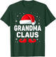 Grandma Claus Christmas Matching Family Group Funny Xmas T-Shirt - T-Shirt | Forest