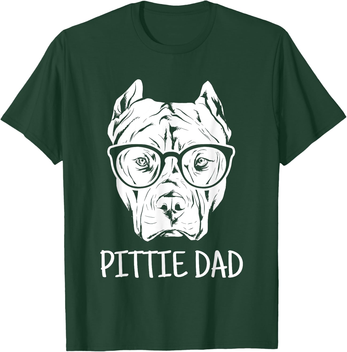 Pittie Dad Pitbull Dog Lovers Gift T-Shirt - T-Shirt | Forest
