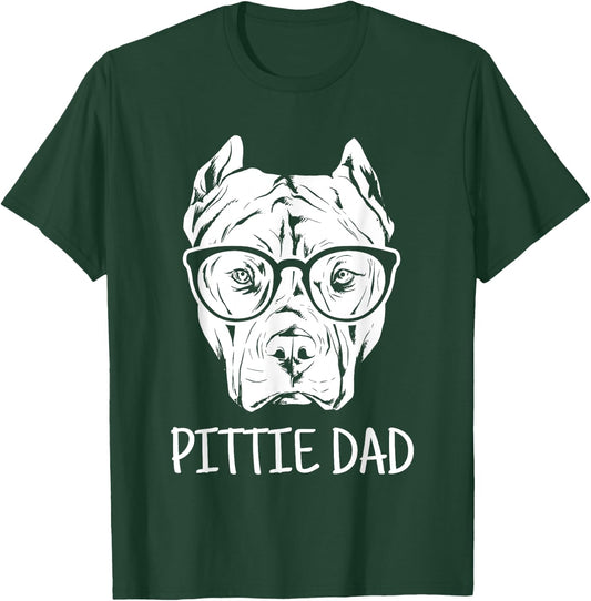Pittie Dad Pitbull Dog Lovers Gift T-Shirt - T-Shirt | Forest