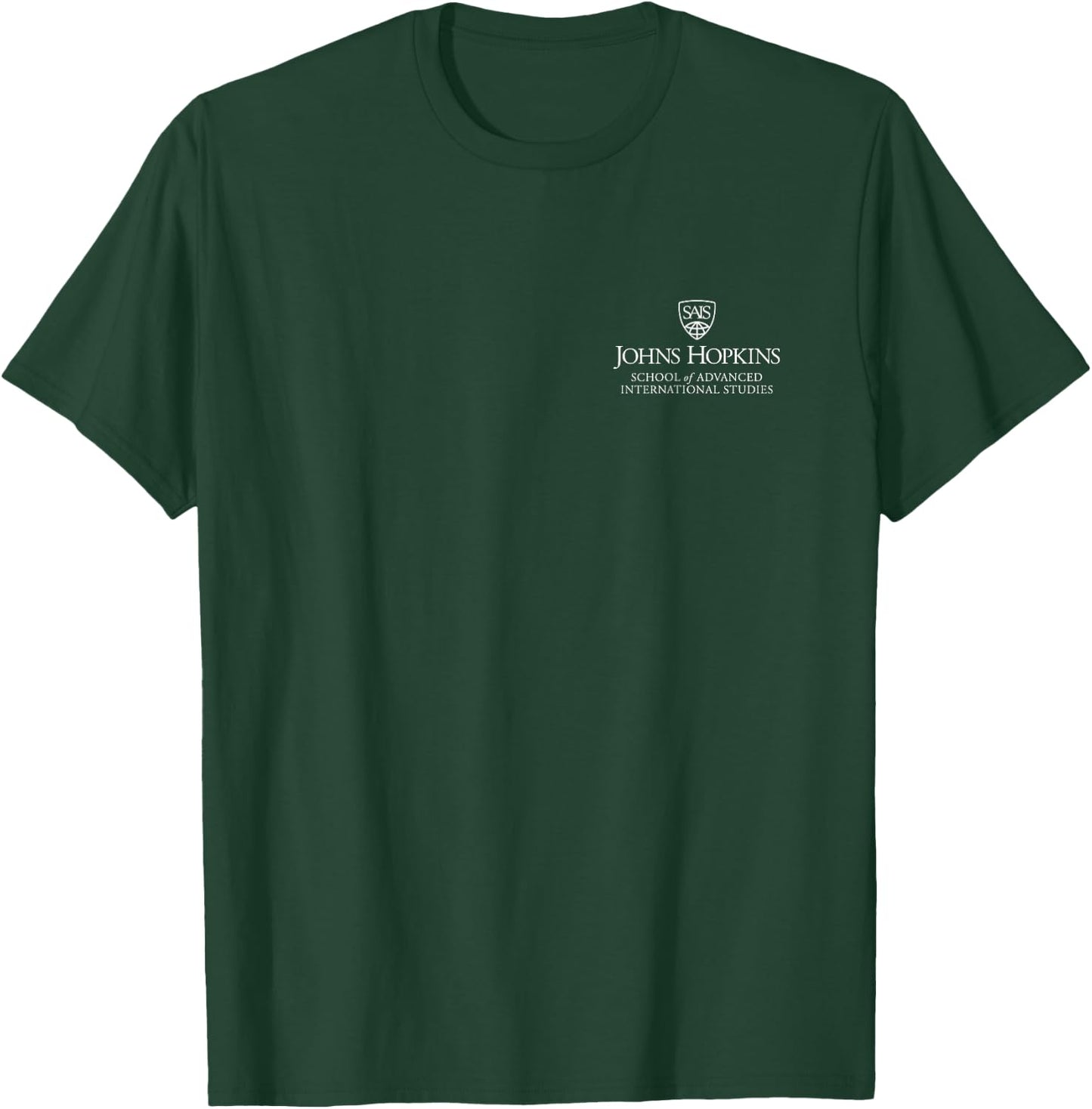 Campus Lab Johns Hopkins SAIS Small - Grey, Short Sleeve, Classic Fit T-Shirt - T-Shirt | Forest