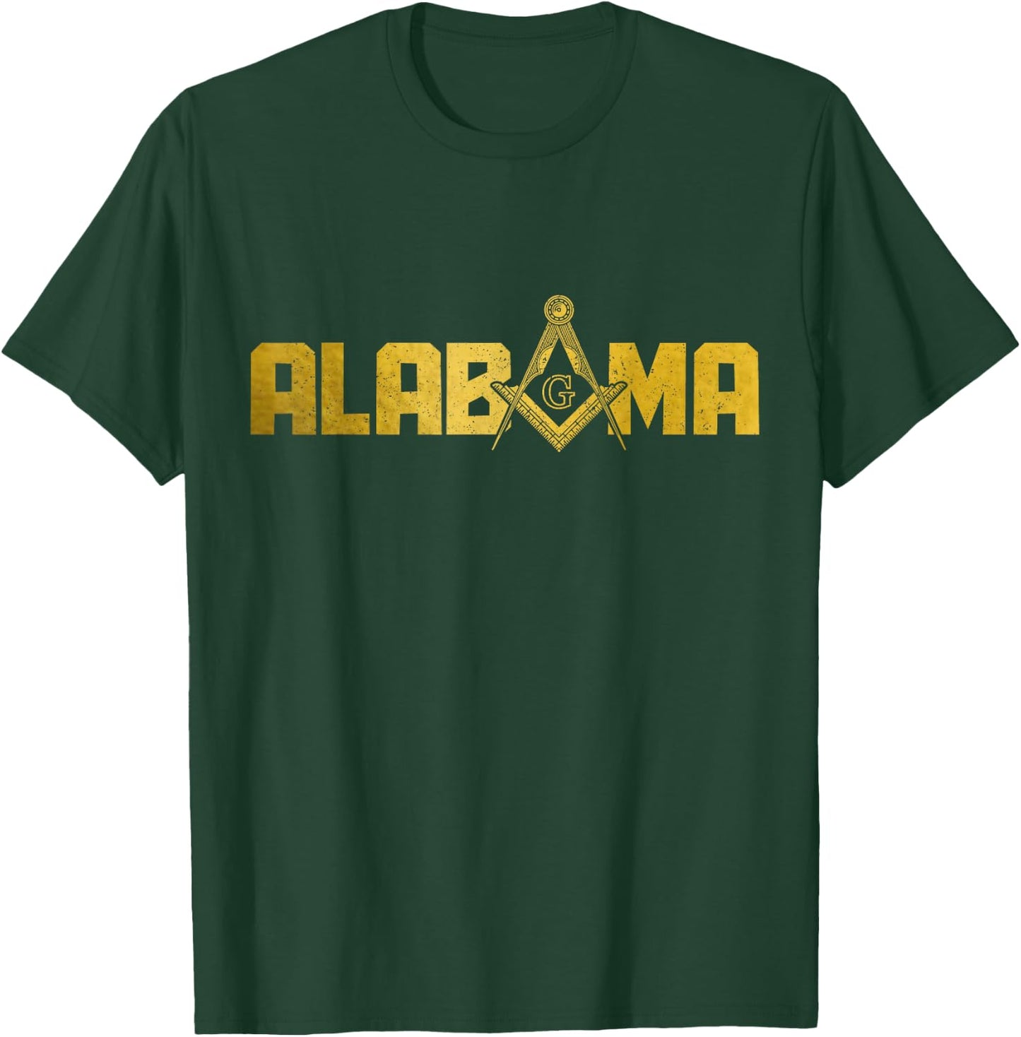 Alabama Masonic Square & Compass T-Shirt - T-Shirt | Forest
