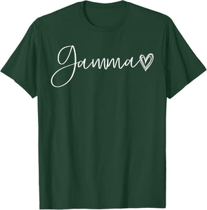 Gamma Gifts Grandma Heart Mother's Day Gamma T-Shirt - T-Shirt | Forest