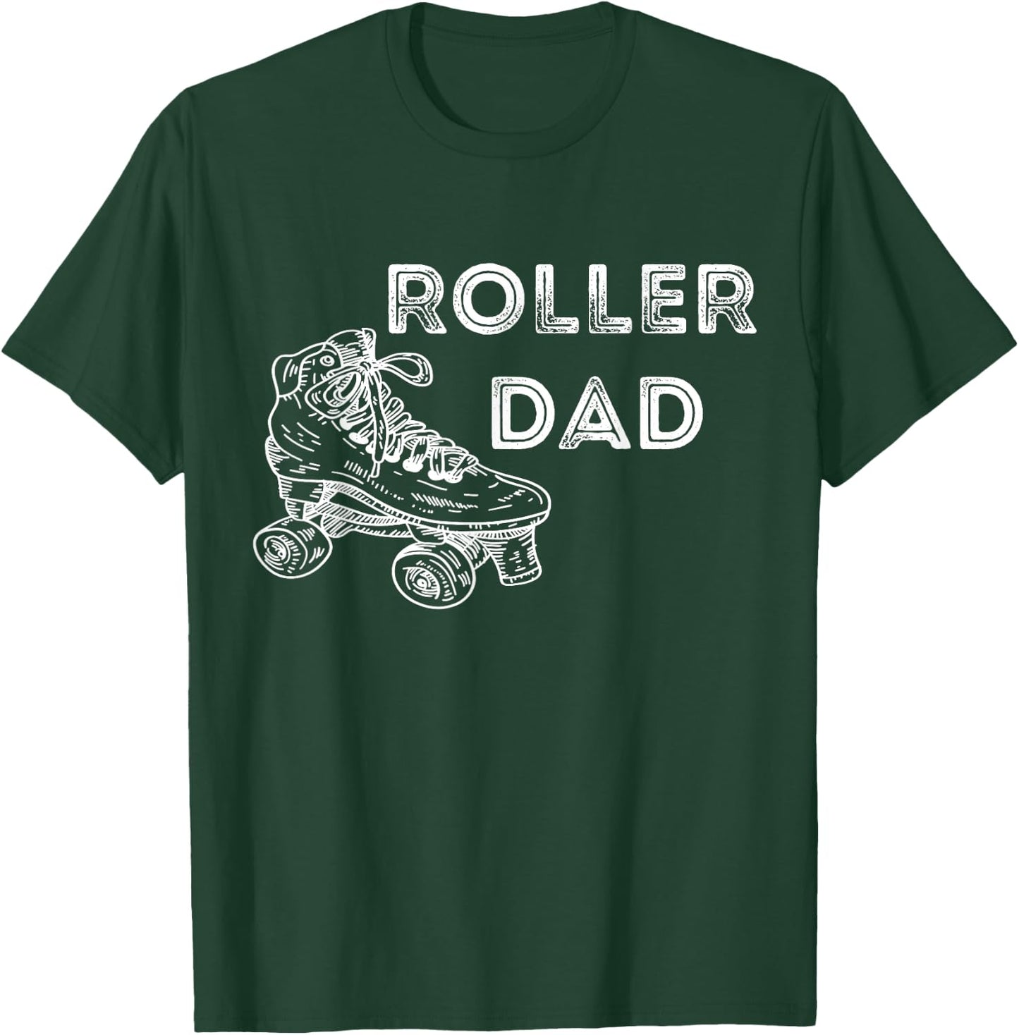 Roller Papa Roller Skates Father Roller Skates Driving Roller Skating T-Shirt - T-Shirt | Forest