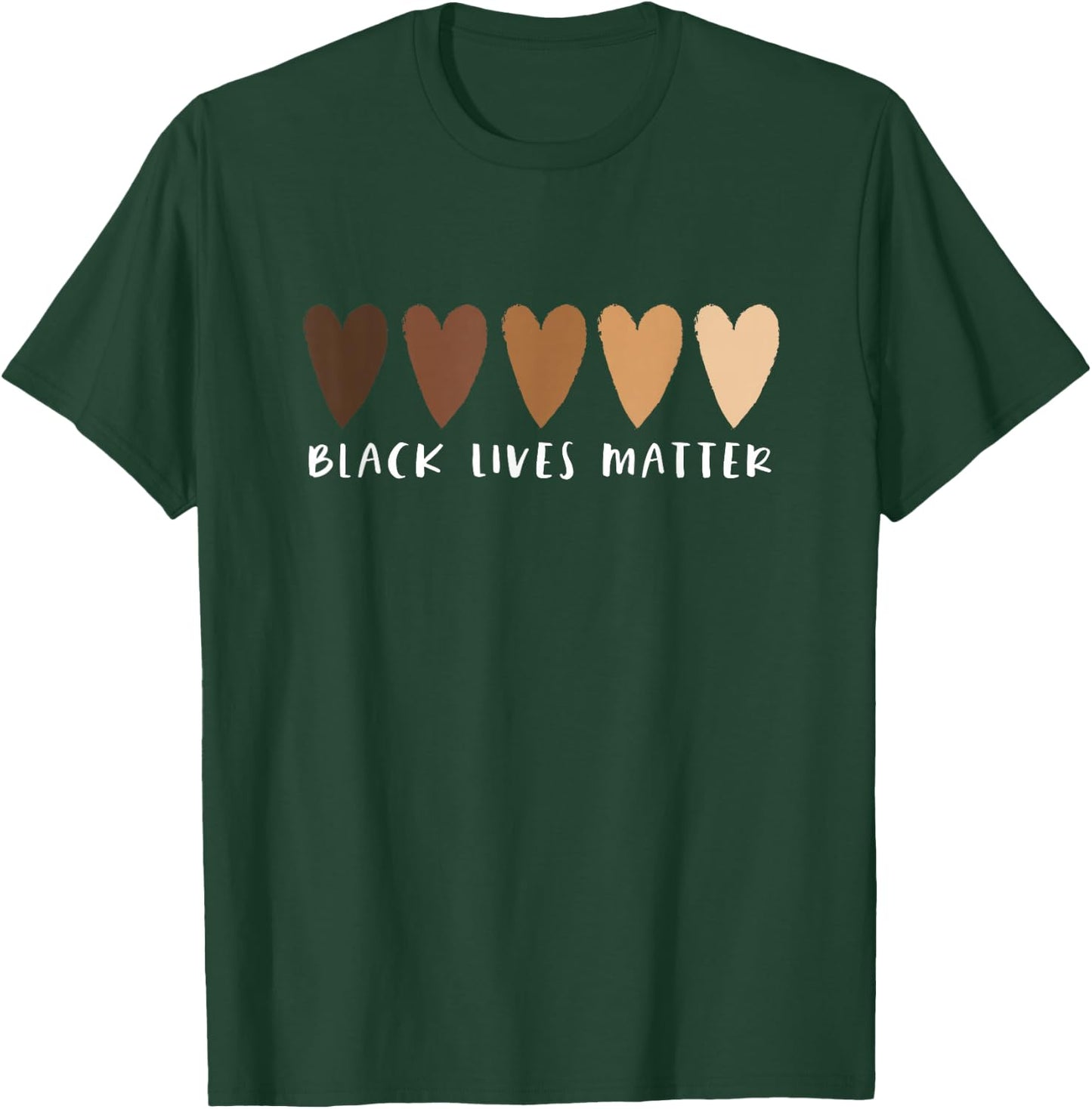 BLM Black Lives Matter Heart Small T-Shirt - T-Shirt | Forest