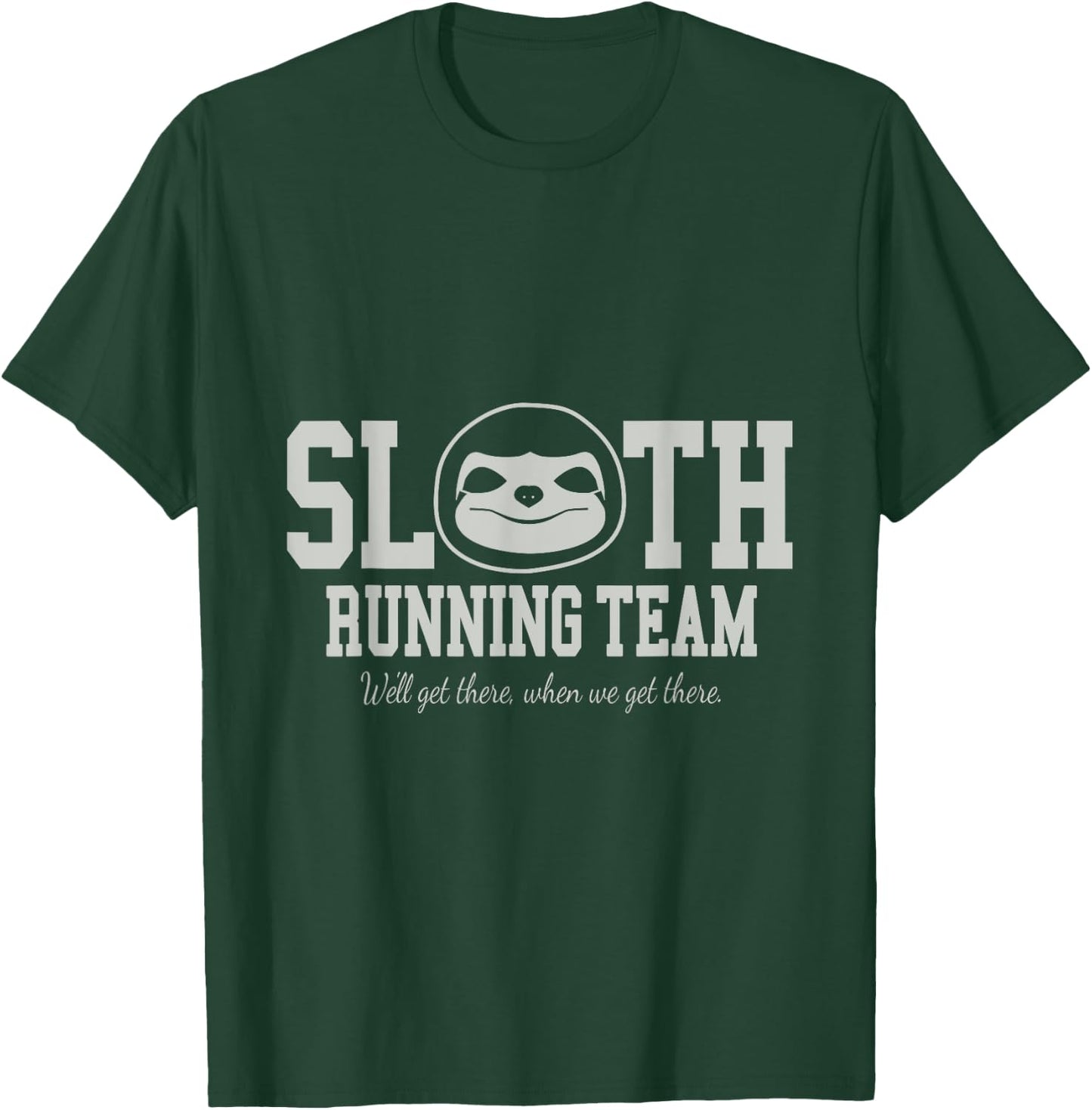Sloth Running Team Funny Slow Exercise Animal T-Shirt - T-Shirt | Forest