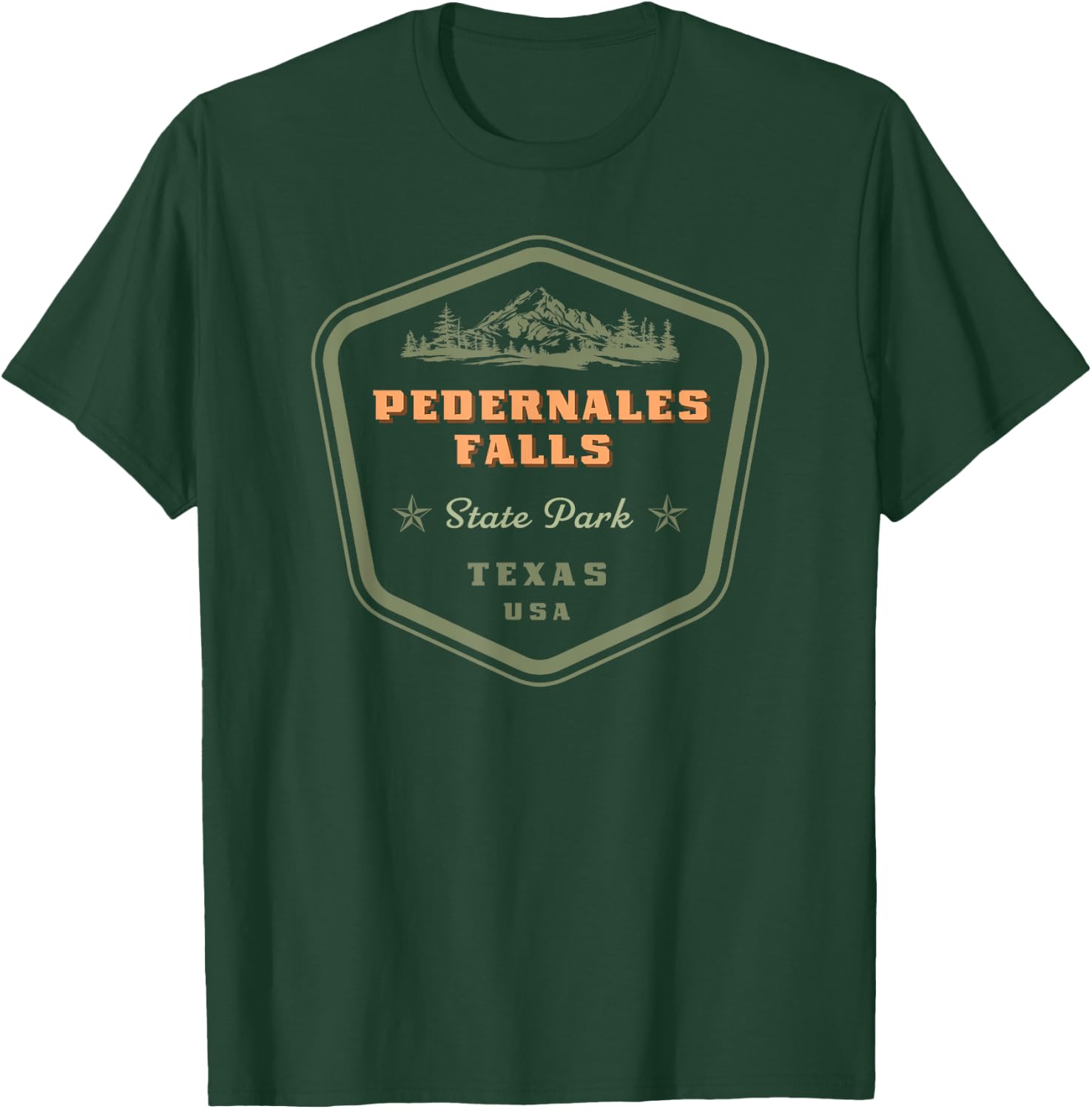 Pedernales Falls State Park Texas Retro Vintage T-Shirt - T-Shirt | Forest