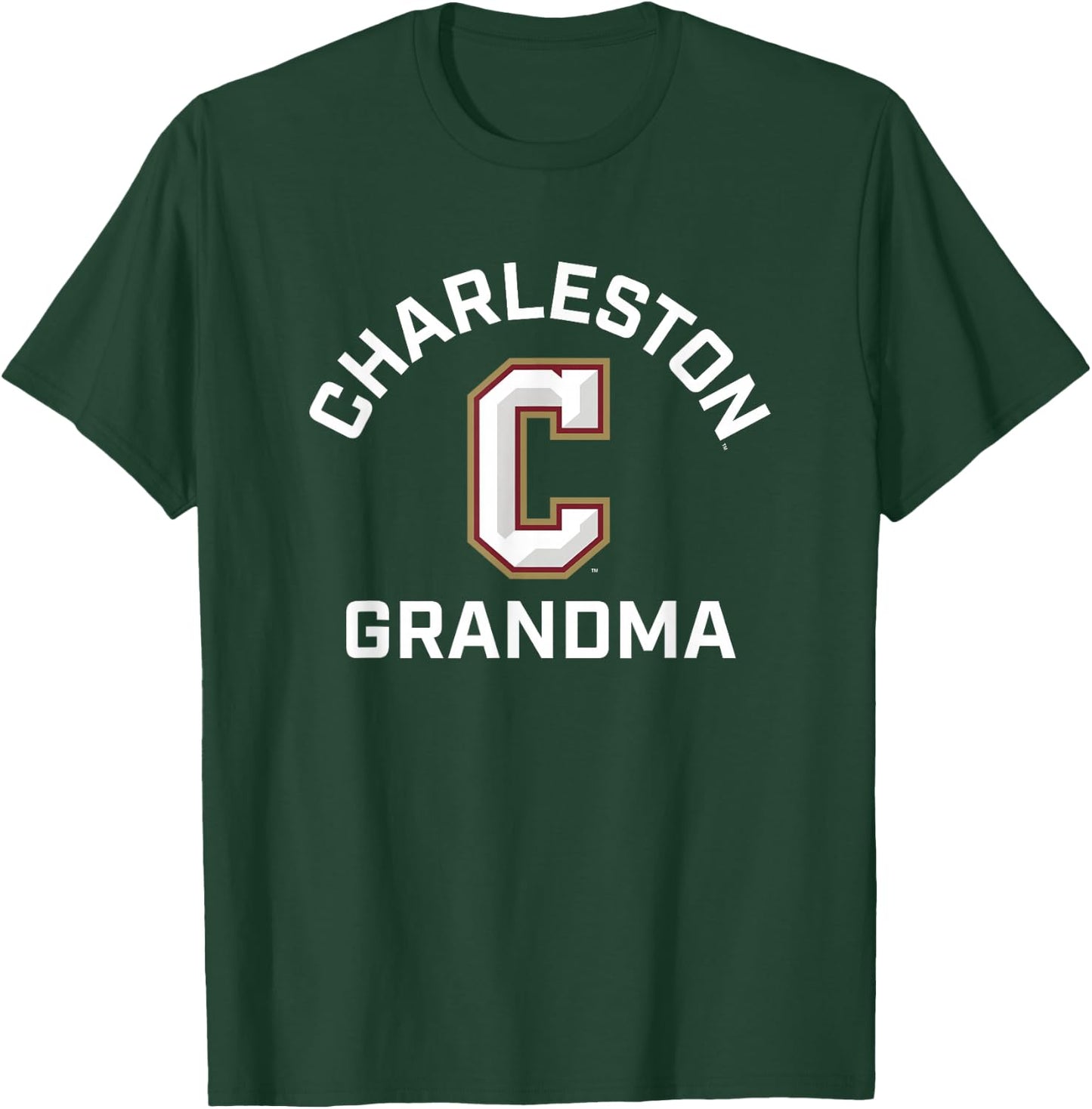 College of Charleston Cougars Arched Grandma T-Shirt - T-Shirt | Forest
