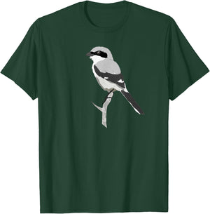 Distracted By Birds Shrike; Bird Lovers Birder Gift T-Shirt - T-Shirt | Forest