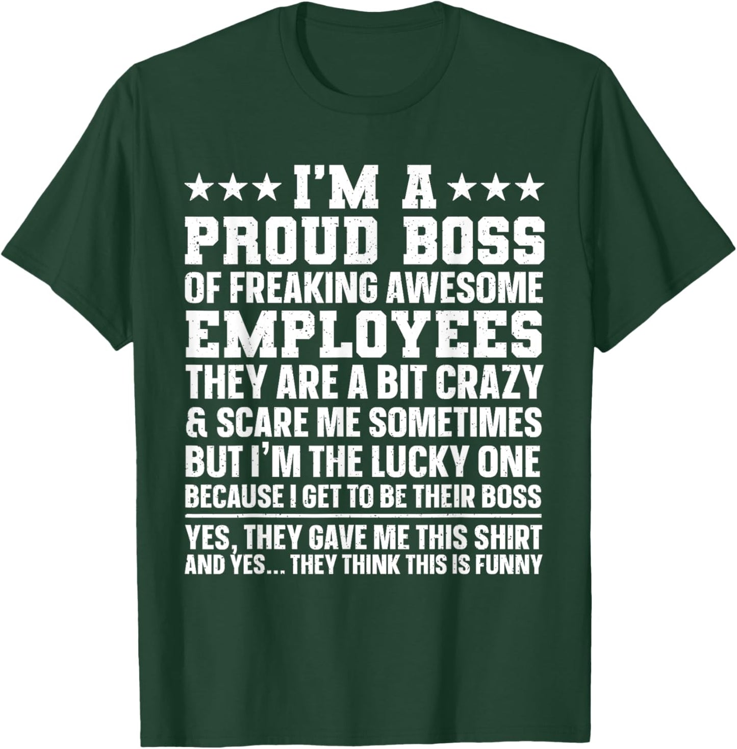 Funny Boss Art Women Dad Mom Boss Appreciation Day T-Shirt - T-Shirt | Forest