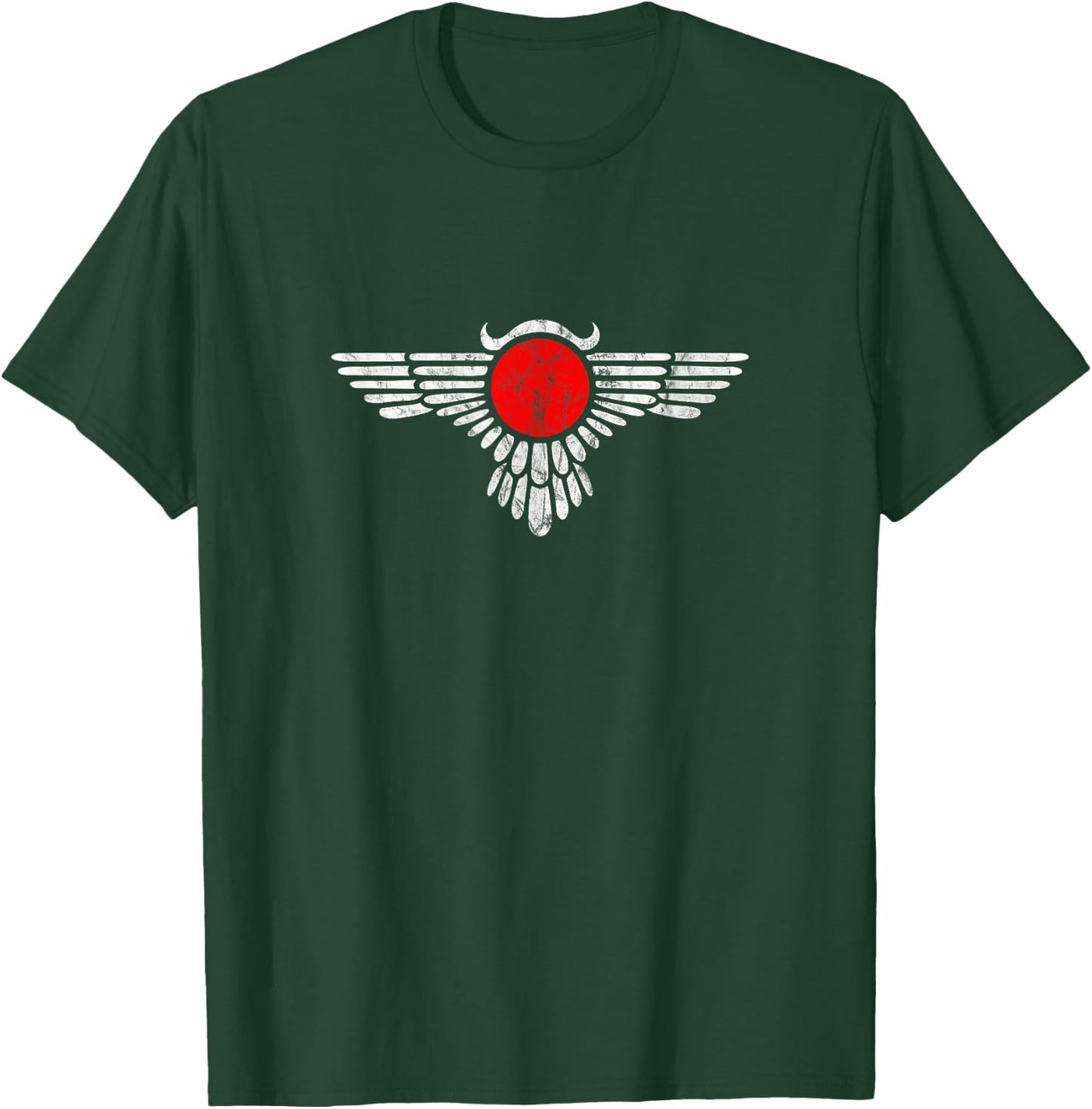 Winged Sun Disc Egypt Sun Ra Horus Eye Globe Wings Mythology T-Shirt - T-Shirt | Forest