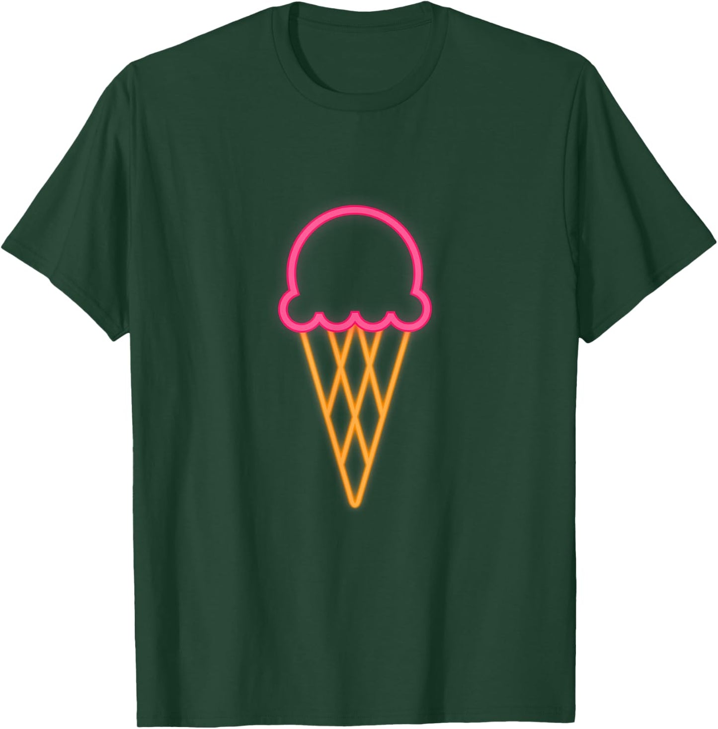 Cool 80s Eighties Ice Cream Costume Themed Retro PArty Gift T-Shirt - T-Shirt | Forest