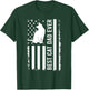Men's Cat Dad US Flag Kitty Daddy Dad Christmas Fathers Day T-Shirt - T-Shirt | Forest