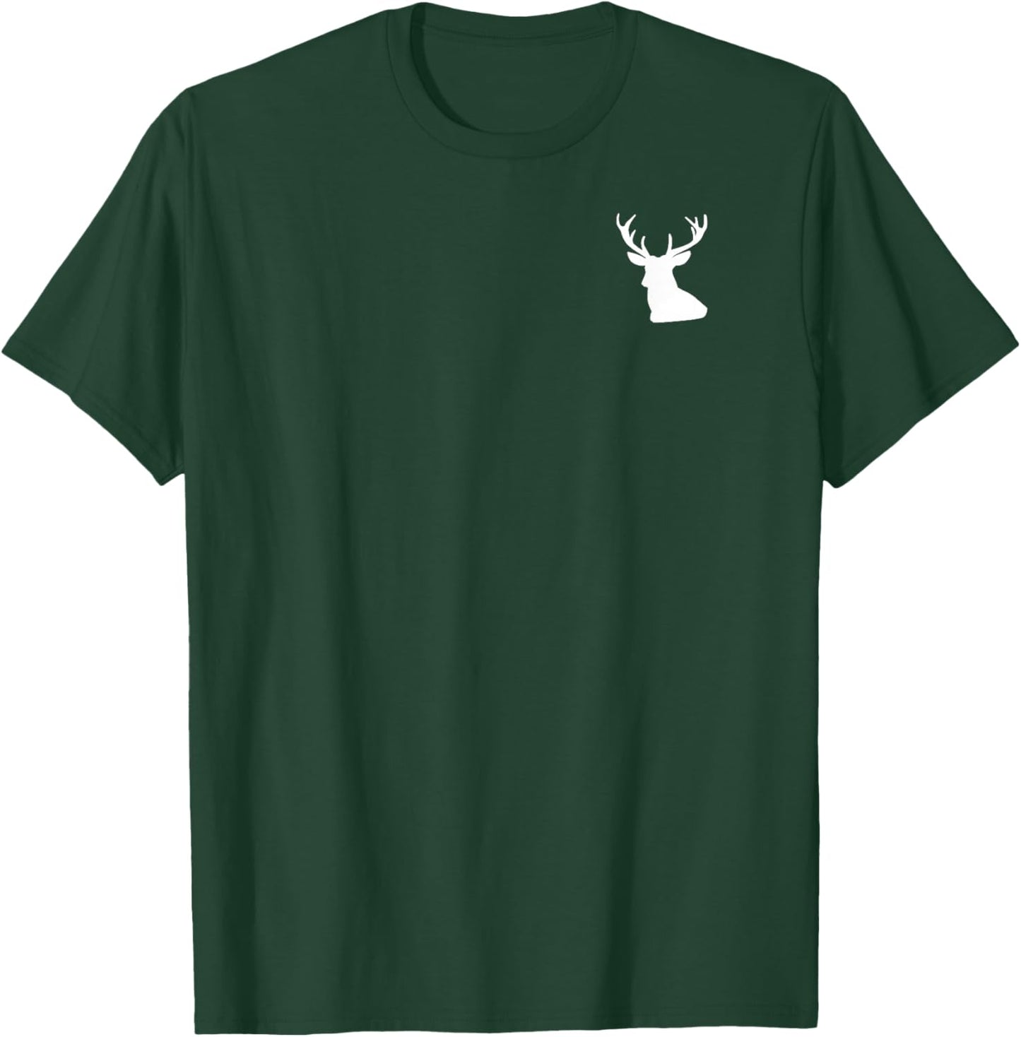 Deer Hunter Genesis 27:3 Back and Front Designed T-Shirt - T-Shirt | Forest