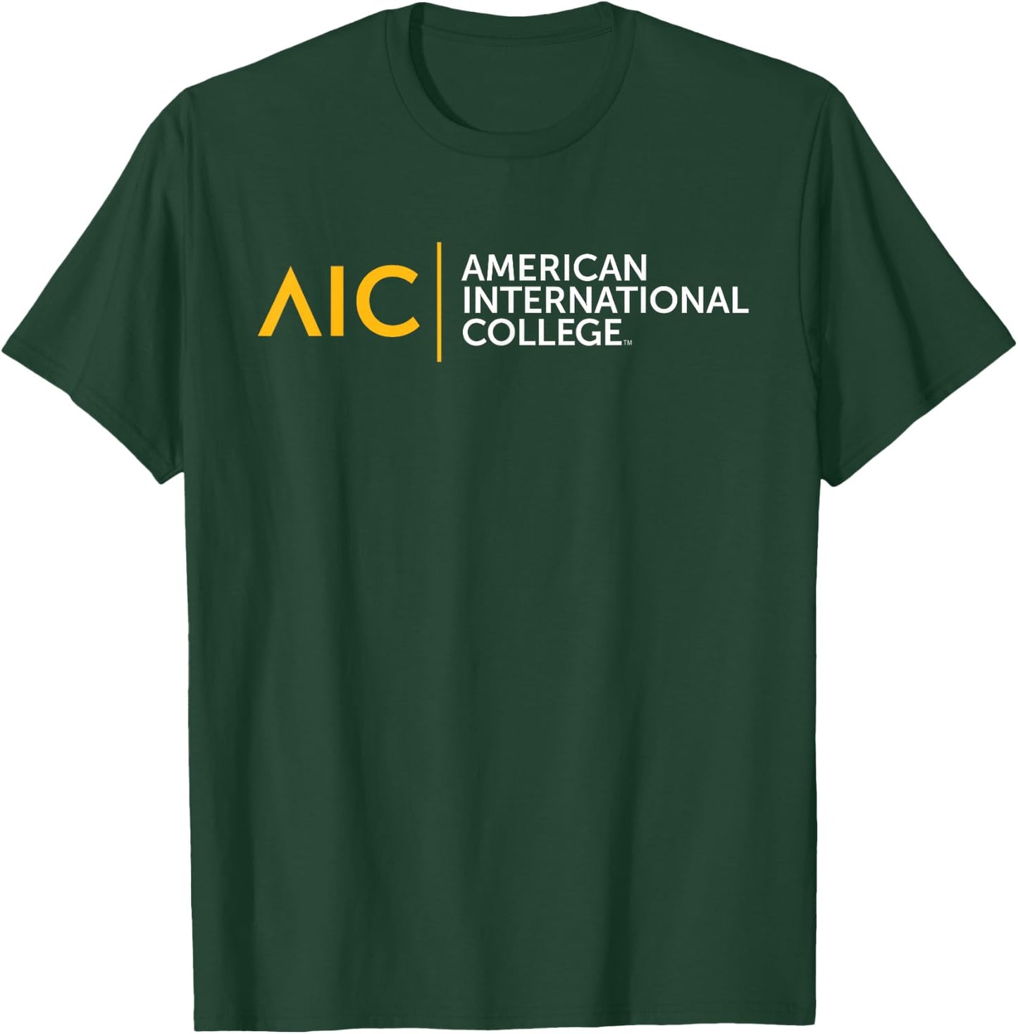 American International College AIC Institutional Logo T-Shirt - T-Shirt | Forest