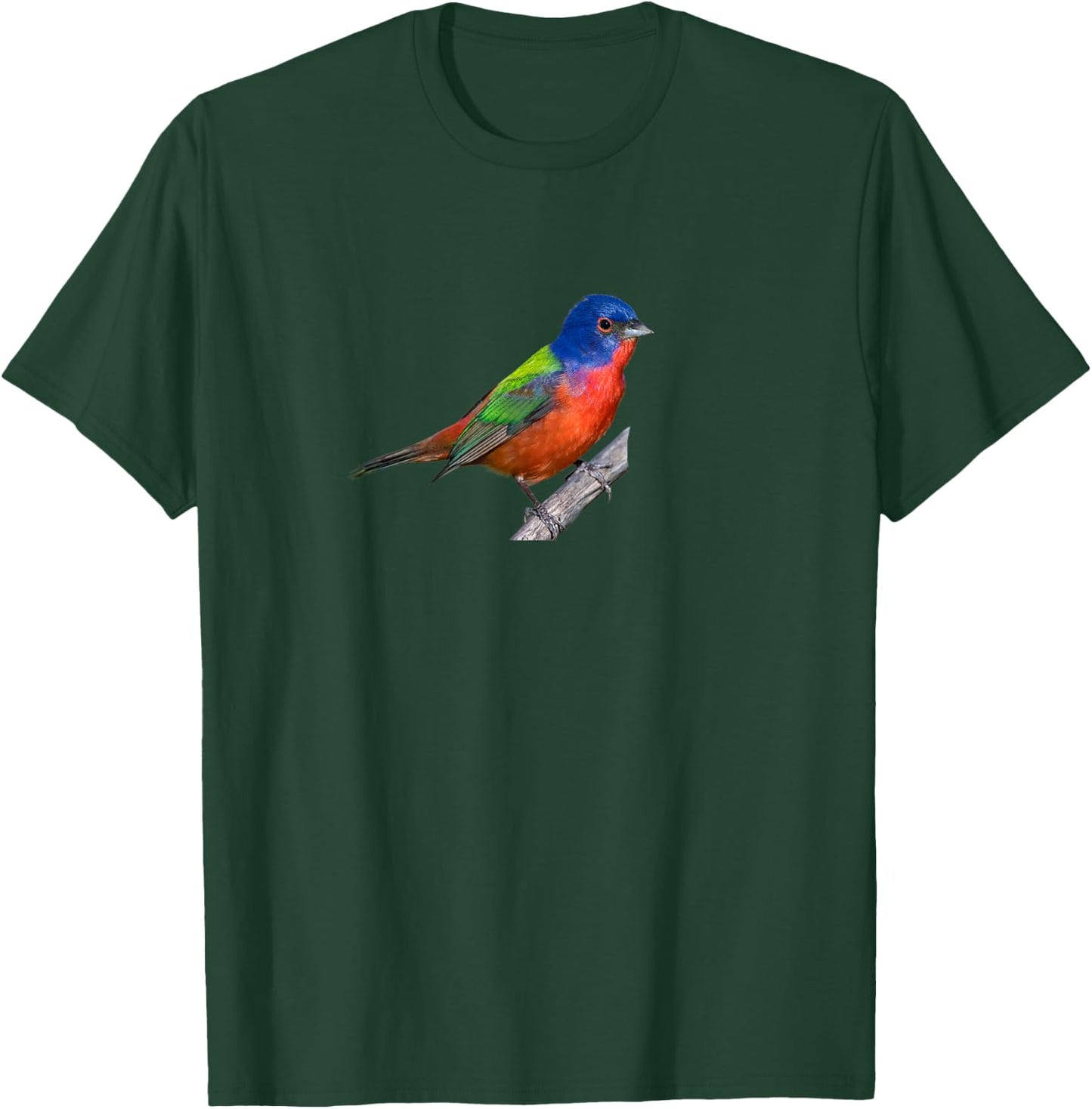 Painted Bunting Shirt Bird Watcher Cardinal Canary Finch T-Shirt - T-Shirt | Forest