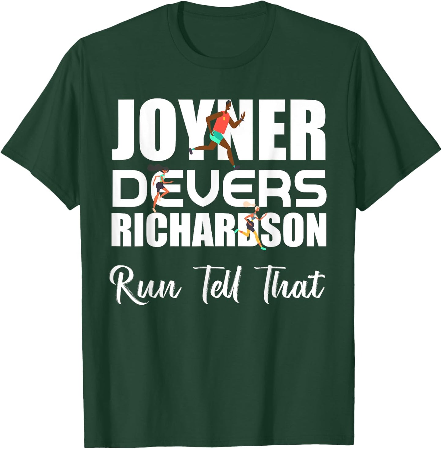 Sha'Carri, Run Tell That, Track and Field Running T-Shirt - T-Shirt | Forest