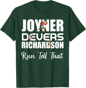 Sha'Carri, Run Tell That, Track and Field Running T-Shirt - T-Shirt | Forest