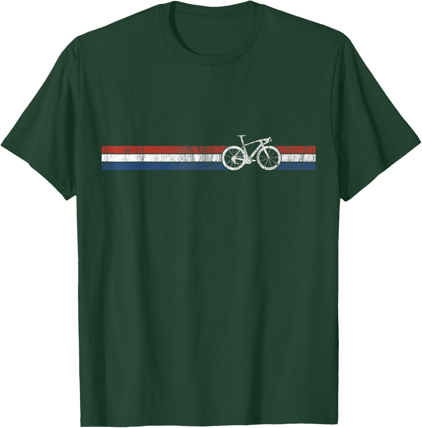 Cyclist Flag Netherlands Design Dutch Bike Racing T-Shirt - T-Shirt | Forest