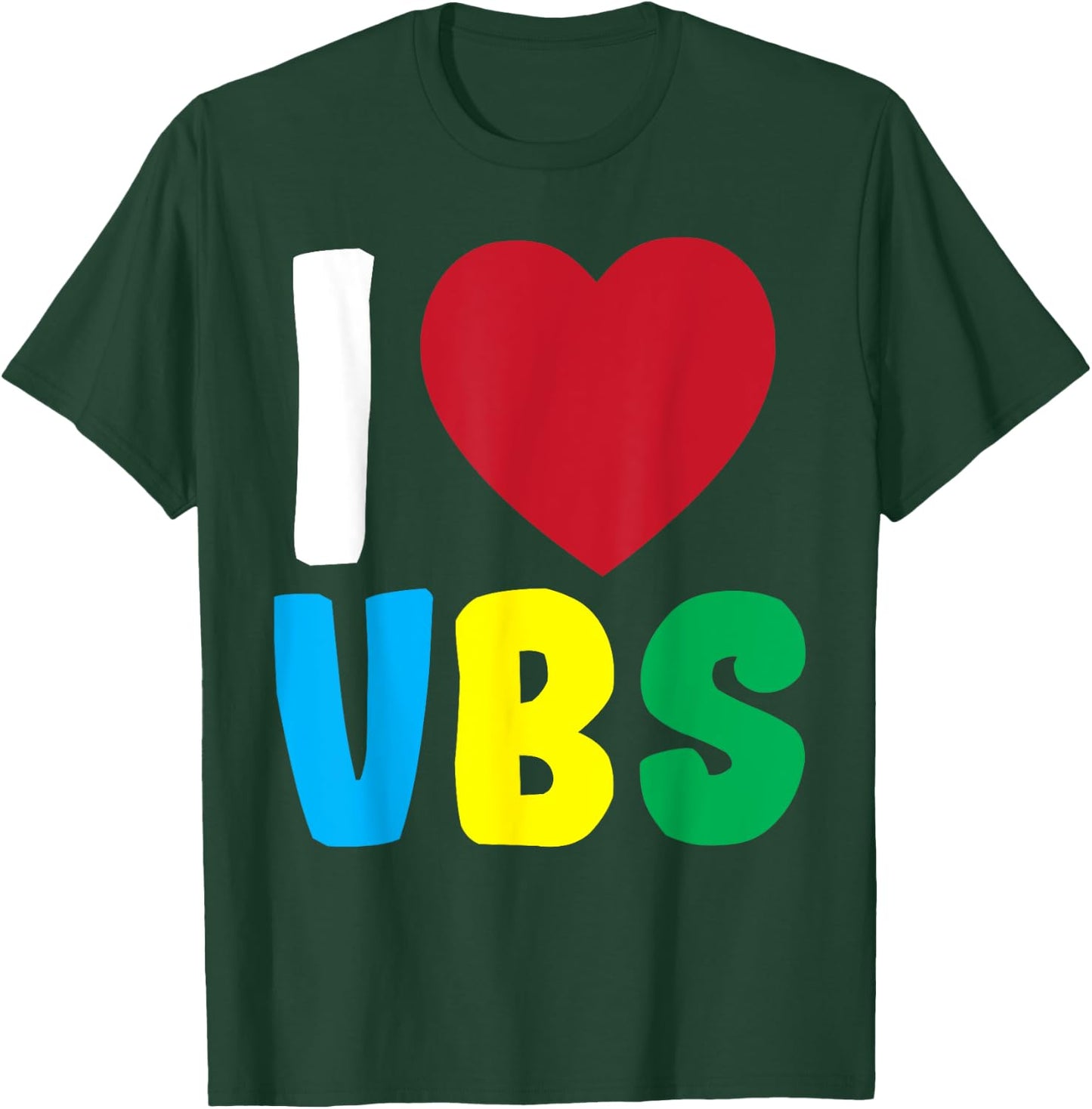 I Love VBS Vacation Bible School 2024 Summer Preschool VBS Women Kids T-Shirt - T-Shirt | Forest