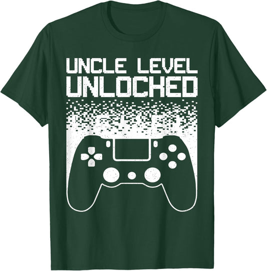 Gaming Uncle Art Video Gamer First Time Uncle To Be T-Shirt - T-Shirt | Forest
