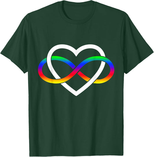 Autism Infinity Heart Rainbow Infinity Autism Awareness 2023 T-Shirt - T-Shirt | Forest