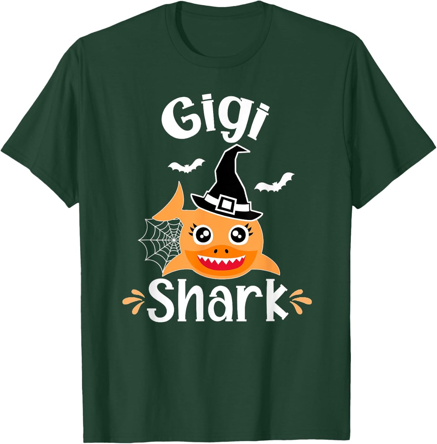 Gigi Shark Funny Halloween Gigi Grandma T-Shirt - T-Shirt | Forest
