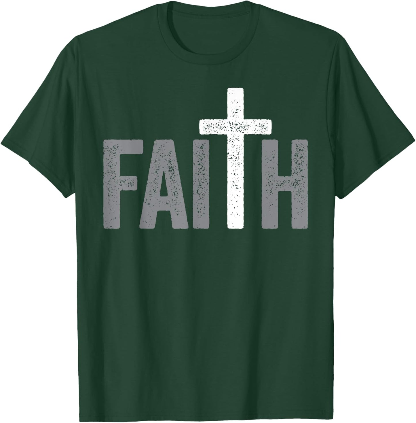 Christian Christ Religious Women Men Faith Cross T-Shirt - T-Shirt | Forest