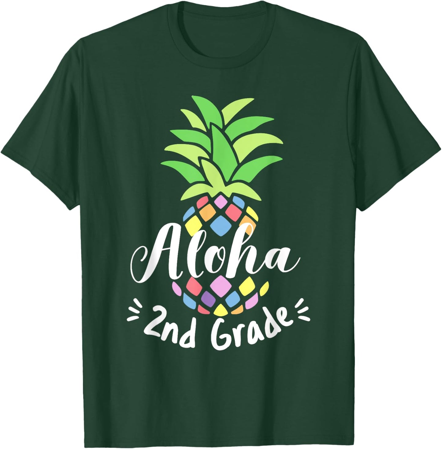 Aloha Pineapple 2nd Grade First Day Of School Second Grade T-Shirt - T-Shirt | Forest