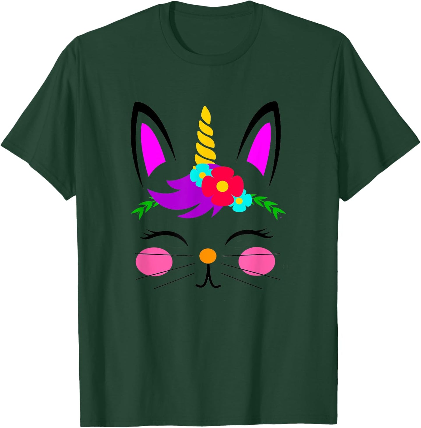 Bunny Unicorn Easter gift women men kid Easter bunnicorn T-Shirt - T-Shirt | Forest