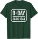 D-Day Normandy Commemorative WWII Stamp T-Shirt - T-Shirt | Forest
